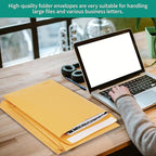 9x12 Catalog Mailing Envelopes - 100 Count, Self Seal Stay Flat Brown Kraft Envelopes, Heavy Duty Shipping Mailers for Documents, Photos & Letters, Peel & Seal Closure