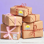 500pcs Sending Sunshine Roll, Sun Summer Stickers, Cute Happy Mail Envelopes, Boutique Handmade Packaging Gift Bags