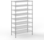 Regal Altair 21" Deep x 42" Wide x 74" Height Wire Shelving Kit | 8-Tier | NSF Commercial Storage Rack Unit