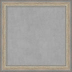 Amanti Art Silver Framed Magnetic Board 29x29 Medium Vision Board for use with Magnets, 100% Metal Sheet to Display Items as Office Decor or for Home Organization in mudroom, Kitchen or Kids Room