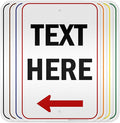 Custom Arrow,Custom Directional Sign, Left Arrow,12x18 Inches, 3M EGP Reflective, Rust Free .063 Aluminum, Fade Resistant, Made in USA by My Sign Center