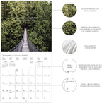 Graphique 2026 Into the Woods Wall Calendar | 12” x 12” | Thick Paper | Home & Office Organizer | Large Monthly Grid | 3 Languages & Marked Holidays | 4 Month Preview Page for 2027