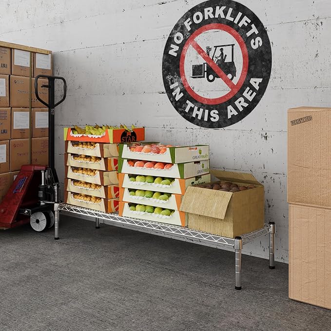 Regal Altair 14" Deep x 48" Wide x 8" Height 1-Tier Wire Shelving Kit | NSF Commercial Storage Rack Unit