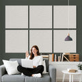 Reverbeon 6 PCS Acoustic Panels, 23.6x23.6 Inch Sound Absorbing Panels, Decorative Acoustic Wall Panels for Recording and Home Studio, Office with Double-Sided Adhesive Tape