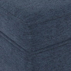 Spatial Order Home Decor | Dinah Collection Modern Storage Ottoman | Ottoman with Storage for Living Room & Bedroom (Navy)