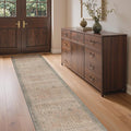 GENIMO 2x10 Runner Rugs for Hallway, Machine Washable Non Slip Vintage Rugs, Low Pile Lightweight Soft Print Rug for enrtyway, Corridor, Home Office, Kitchen, Oatmeal Beige