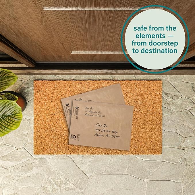 Elementree Large Recyclable Kraft Paper Padded Mailers 12" x 15" (Size #5) - 100 Brown Padded Mailing Envelopes - Flexible Padded Envelope Inner Eco-Cushioning - Made in the USA (01919)