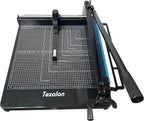 TEXALAN(R) Heavy Duty Guillotine Paper Cutter Black 400 Sheets Stack Paper Trimmer (A3-17'' Paper Cutter)