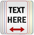 Custom Arrow,Custom Directional Sign, Two Way Arrow,12x18 Inches, 3M EGP Reflective, Rust Free .063 Aluminum, Fade Resistant, Made in USA by My Sign Center