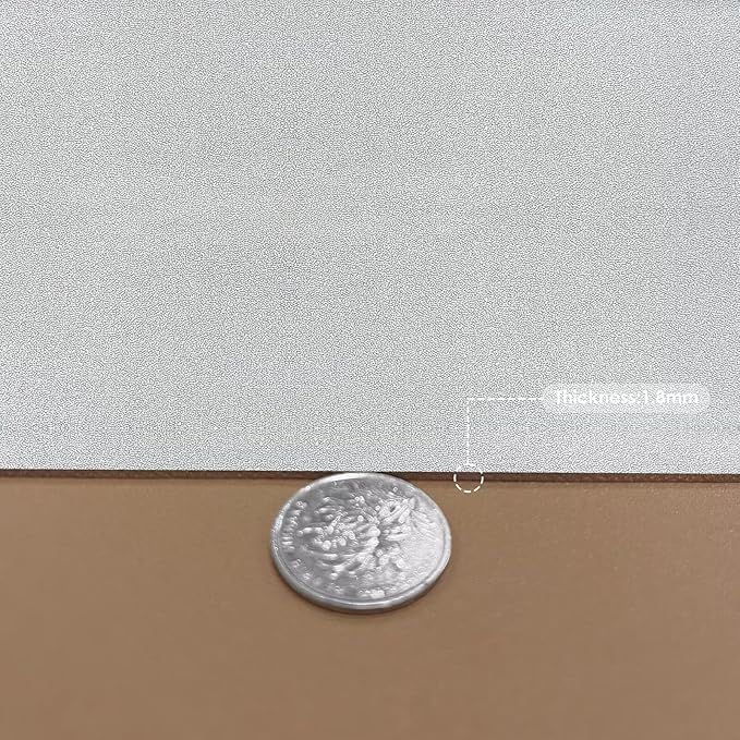 Zinkooat Leather Table Cover,1.8mm Thick,30x60 Inch Desk Cover,Large Desk Mat,Table Protector,Table Cover Protector,Kitchen Table Cover,Dining Table Mat,(Khaki+Silvery,30x60)