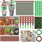 LiYiQ 247 Pcs Football Party Supplies Return Gifts for Party, Student Stationery Gifts from Teacher Rewards Prizes, Pencil Erasers Notebooks Stickers for Football Classroom Birthday