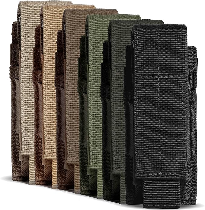 Tacticon P1 P2 P3 BattlePouch | Universal Pistol Mag Pouch | Combat Veteran Owned Company | Molle Single Double Triple Pistol Magazine Holster for Ammo | Tactical Bag Accessories Holder