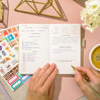 Clever Fox Self-Care Journal Pocket – Daily Reflection Notebook – Mental Health & Personal Development Planner, Meditation & Mood Log (Seashell)