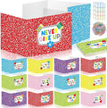 Cinrobiye 24 Pcs Inspirational Privacy Folders Standard for Students Cardboard Shields Test Privacy Boards Motivational Words Desk Dividers Shield for Classroom School Study Supplies (Colorful)