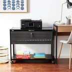 Safco Mobile File Cart, Fits Letter and Legal-Size Hanging Folders, Includes a Locking Lid & 2 Keys