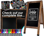 Loddie Doddie Magnetic Dry Erase Board - 18 x 24 in, Rustic Frame - Easy-Clean Surface & Whiteboard for Wall - Magnet Board - Vertical & Horizontal Mounting Hanging Whiteboard