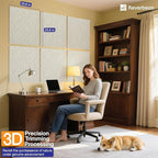 Reverbeon 6 PCS Acoustic Panels, 23.6x23.6 Inch Sound Absorbing Panels, Decorative Acoustic Wall Panels for Recording and Home Studio, Office with Double-Sided Adhesive Tape