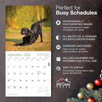 MICASA PRESS Black Labs 2026 Wall Calendar 12 Month | 12" x 24" Open | Thick & Sturdy Paper | Holiday Gift | Cute Labrador Retriever Puppy Dog Calendar 2026