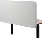 KERRAM Desk Privacy Panel 24 x 60 Inch, Sound Absorbing & Proof Desk Divider for Office, Clamp-on/Screw-on Acoustic Desk Back Panel Partition, Gray