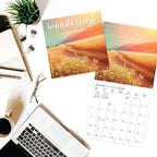 Graphique 2026 Wanderlust Wall Calendar | 12” x 12” | Thick Paper | Home & Office Organizer | Large Monthly Grid | 3 Languages & Marked Holidays | 4 Month Preview Page for 2027