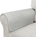 Couch Arm Covers, Waterproof Armrest Cover for Sofa, Armchair, Loveseat, Non-Slip Recliner Arm Cover, Sofa Arm Covers, Headrest Covers, Arm Chair Covers Set of 2 (Light Gray, 28"×24")