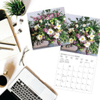 Graphique 2026 Garden Bouquets Mini Wall Calendar | 7” x 7” | Thick Paper | Home & Office Organizer | Large Monthly Grid | 3 Languages & Marked Holidays | 4 Month Preview Page for 2027