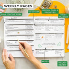 Clever Fox Planner PRO – Weekly & Monthly Life Planner to Increase Productivity, Time Management and Hit Your Goals, 8.5x11″ (Forest Green)