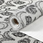 ALIUNI Drawer and Shelf Liner, Non-Slip Kitchen Cabinet Liners Non-Adhesive Thick Strong Grip Waterproof Washable Mats Protect Dresser Shelves Cupboard Bathroom Cabinets, Boho: Floral, 24 in X 10 FT