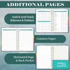 Planner 2026-2027 - Academic Planner 2026-2027, Jul. 2026 - Jun. 2027, 26-27 Planner Weekly and Monthly with Tabs, 6.3" x 8.4", Hardcover with Back Pocket + Twin-Wire Binding - Oil Painting