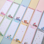 Eaasty 12 Pcs Seasonal Holiday Magnetic Notepads for Refrigerator Text Monthly Magnetic Grocery List 9 x 3.5" Magnet Memo Pads 30 Sheets Per Pad Shopping to Do List for January to December