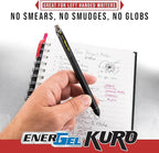 Pentel EnerGel Kuro Shades of Joy, Retractable Liquid Gel Pen, Assorted Ink Colors, Pack of 6 (BL437JOYPF6)