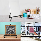 U.S. Art Supply 20" Black Wood Tabletop Easel (2 Pack) - Adjustable A-Frame Canvas Stand for Painting Party & Signs - Table Top Easel for Painting, Canvas Holder, Crafts, Photos, Pictures