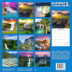 2026 Waterfalls Monthly Wall Calendar | Travel Calendar 2025-2026