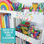 Desk Name Tags for Classroom -25 Student Name Plates for Classroom Kindergarten, Preschool, 1st, 2nd & 3rd Grade, 9x3 Teacher Nameplates for Student Desks & Cubbies, Pastel Nametags