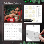 MICASA PRESS Dachshunds 2026 Wall Calendar 12 Month | 12" x 24" Open | Thick & Sturdy Paper | Holiday Gift | Cute Weiner Puppy Dog Calendar 2026