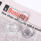 12 Pcs Crystal Dome Magnifying Paperweight, 6X Dome/Paperweight Magnifier Clear Distortion-Free Optics Convex Lens Set for Physics Classroom Home Decor, Paper Weights for Outdoor Events, 1.6inch