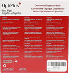 OptiPlus Eyeglass Lens Wipes l Pre-Moistened l Cleaning Wipes for Glasses, Computer & Laptops Screens, Smart Phones, Optical Lens, Goggles, and Watch Screen l Quick-Dry & Scratch-Free | 252 Count