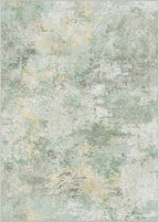 GENIMO Washable Rugs 8x10 Area Rugs for Living Room Bedroom, Modern Lightweight Rug Ultra Soft Indoor Area Rugs 8x10 for Dining Room, Low Pile Carpet with Non Slip Backing, Light Green