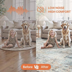 GENIMO Washable Area Rugs for Living Room, 8x10 Modern Non Slip Rugs, Low Pile Lightweight Soft Print Rug for Bedroom, Dining Room, Home Office, Washed Light Blue