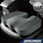 Skechers Seat Cushion, Air Cooled Memory Foam Cushion for Office Chair,Ergonomic Office Desk Accessories for Tailbone Pain Relief,Chair Cushions for Long Sitting Office Workers,Car Drivers,Gray