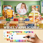 Name Tags for Students Desks, Colorful Pencils Theme Name Plates, Name Labels for School Desks, Back to School Classroom Decor, 30 Pack
