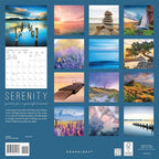 Graphique 2026 Serenity Wall Calendar | 12” x 12” | Thick Paper | Home & Office Organizer | Large Monthly Grid | 3 Languages & Marked Holidays | 4 Month Preview Page for 2027