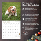 MICASA PRESS Beagle Puppies 2026 Wall Calendar 12 Month | 12" x 24" Open | Thick & Sturdy Paper | Holiday Gift | Cute Puppy Dog Calendar 2026