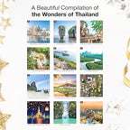 RED EMBER Thailand 2026 Wall Calendar 12 Month | 12" x 24" Open | Thick & Sturdy Paper | Holiday Gift | Travel Calendar 2026