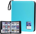 ProCase 900 Pockets Card Binder with Clear Window for Trading Cards, 9 Double Sided Pockets Cards Colletction Album Holder with Removable Sleeves for MTG, TCG, Sports Cards, Football Cards -Lightblue