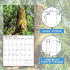 Gag Gifts 2026 Funny Wall Calendar, Natures Calendar for White Elephant Gifts with Thick Paper, November 2025 - December 2026, 14 Monthly Planner Organizer with Nature D'ck Pics, 12" x 24" Opened