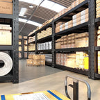 Bepatio 11000LBS Industrial Garage Shelving Heavy Duty, 4-Tier Adjustable Storage Shelves Metal Shelving, Industrial Shelving for Basement Warehouse Commercial Garage Shop, 72" H× 60" W × 24" D, Black