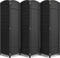 Sorbus 6 Panel Room Divider 6 ft. Tall - Privacy Screen, Extra Wide Double Hinged Panels, Mesh Hand-Woven Design, Partition Room Dividers and Folding Privacy Screens, Wall Divider for Room Separation