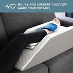 Kӧlbs Single Or Double Leg Elevation Pillow | Post Surgery Leg Pillow | Stylish Chic Jacquard Cover | Ankle Knee and Leg Support Pillow for Injury After Surgery (Adjustable)
