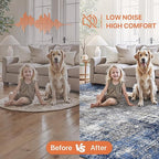 GENIMO Washable Area Rugs for Living Room, 8x10 Modern Non Slip Rugs, Low Pile Lightweight Soft Print Rug for Bedroom, Dining Room, Home Office, Washed Blue&Gray